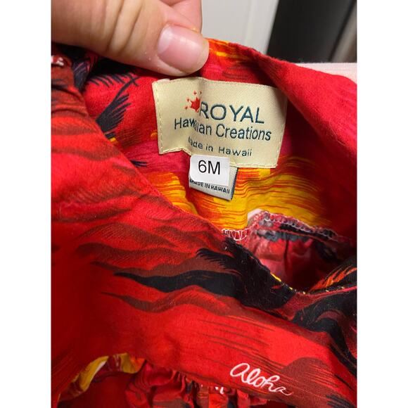Vintage Kids Royal Hawaiian Creations Dress Size 6M - Picture 2 of 3